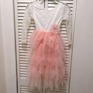 Girls puffy party dress